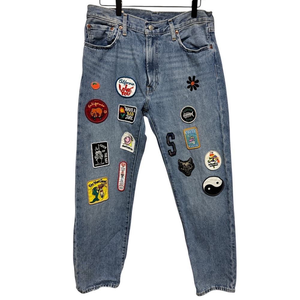 Levi's 551 Z Men's Denim Jeans Patches‎ Vintage Style Straight LeSize 32/30